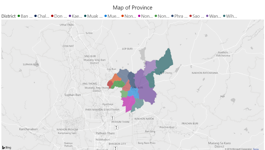 Map of Saraburi